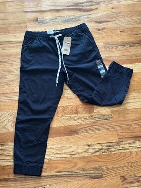 Levi Womens Black Casual Drawstring Jogger Pants